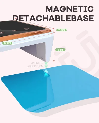 Vista 9 de Lámpara de uñas LED UV recargable profesional, secadora de uñas UV inalámbrica para esmalte de gel con 3 ajustes de temporizador (30/60/90s), sensor