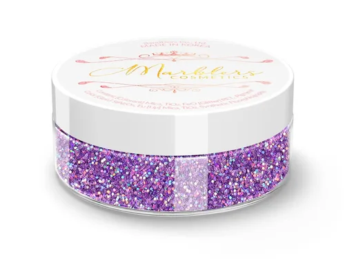 Vista 200 de MARBLERS Polvo de mica natural grueso [perla azul acero] 0.11 onzas (0.11 oz) altamente pigmentado no tóxico, vegano, libre de crueldad animal