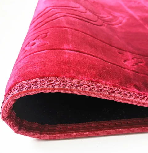 Vista 5 de Tapete de oración musulmana acolchado de lujo, más grueso, para niños, hombres y mujeres, con cuentas de oración, suave, ideal para rodillas