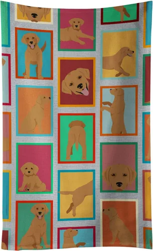 Vista 91 de Caroline's Treasures MLM1160KTWL - Lots of Red Siberian Husky - Toalla de cocina para invitados, toalla de baño decorativa para cara, té, paño