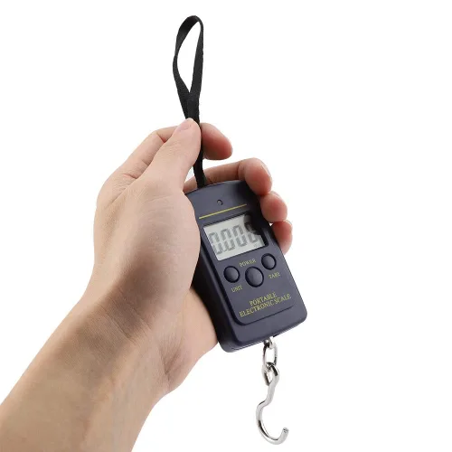 Vista 7 de Balanza digital colgante, báscula electrónica de 88.2 lbs0.35 oz, báscula portátil para equipaje colgante digital con gancho para maleta