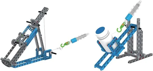 Vista 8 de Thames & Kosmos Kit de Experimentación Científica y Construcción de Modelos de Máquinas Simples, Introducción a la Física Mecánica, Construye 26