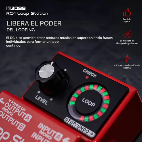 Vista 3 de BOSS RC-1 Loop Station - Pedal de guitarra