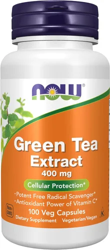 Vista 10 de Suplementos NOW Foods, extracto de té verde 400 mg con vitamina C para dieta, protección celular*, 250 cápsulas vegetales