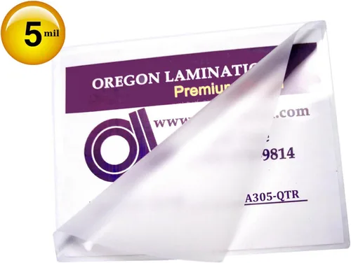 Vista 2 de Oregon Lamination Bolsas de laminación activadas por calor de tamaño A3, 5 mil, 12-1/4 "x 17" [paquete de 25] 12.244 in x 17.008 in x 125 micras