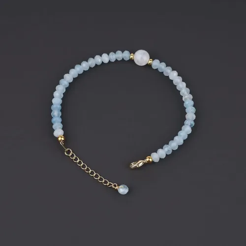 Vista 5 de COAI Pulsera simple de cristal curativo con cuentas para mujer