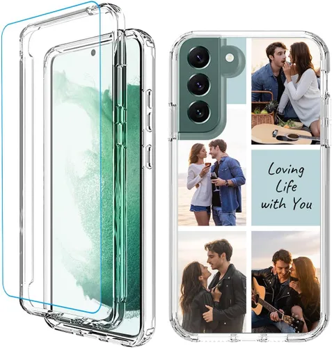 Vista 13 de Funda para teléfono con foto personalizada para Samsung Galaxy S22 5G, cubierta personalizada con imagen, texto, logotipo