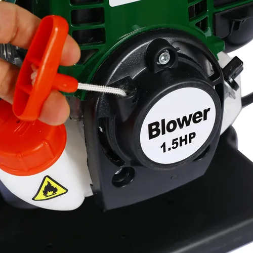 Vista 3 de HomVent Soplador de hojas de mochila, soplador de hojas de gas, soplador de mochila con motor de 4 tiempos de 37.7 CC, potente soplador comercial