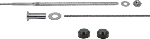 Vista 11 de Kit de barandilla de cable de 1/8 pulgadas para postes de madera, 5 pies de longitud, acero inoxidable 316, no requiere engarzado, barandilla