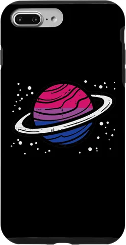 Vista 12 de iPhone 16 Bisexual Planet Saturn Bi Pride Flag Lgbtq Men Women Kids Case