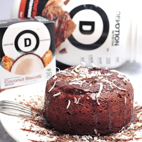 Vista 6 de Devotion Nutrition Brownie - Proteína en polvo para batidos, hornear, brownies, postres, 0.71 oz de aislado de suero y mezcla de caseína, sin azúcar