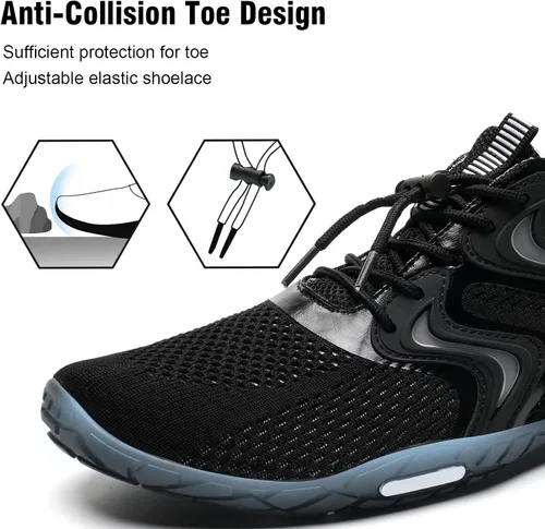 Vista 3 de YALOX - Zapatos de agua de secado rápido para hombre y mujer, para exteriores, proporcionan una sensación de ir descalzo, para usarlos en la playa