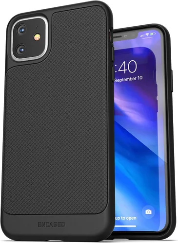Vista 5 de Funda para cinturón Encased iPhone 11 con clip (Blindaje delgado) Funda de agarre delgada con cartuchera - Negro