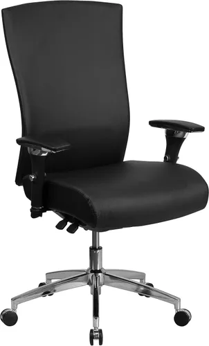 Vista 10 de Flash Furniture HERCULES Series 24/7 Uso Intensivo 300 lb. Silla de oficina ergonómica multifunción de malla negra con deslizador de asiento