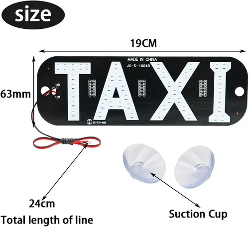 Vista 2 de 2 unids Taxi Led coche parabrisas cabina indicador lámpara 12V taxi signo bombilla parabrisas taxi guía luces (azul)