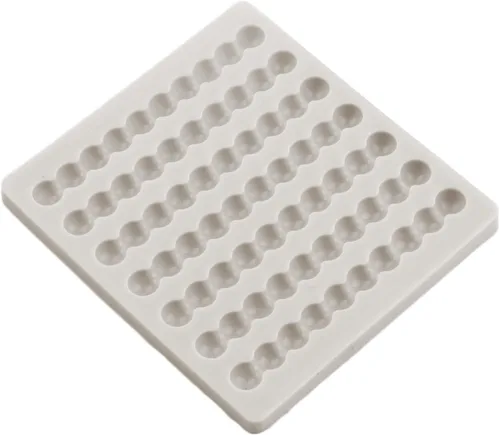 Vista 4 de Moldes de silicona con bordes de perlas, molde redondo para cadena de perlas para decoración de tartas, decoración de cupcakes, caramelo y goma