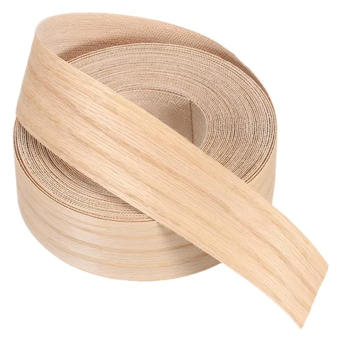 Vista 20 de PATIKIL Bandas de borde de abedul, cinta de chapa de madera de 1-1/2 pulgadas x 25 pies, bandas de borde de madera contrachapada flexible prepegadas