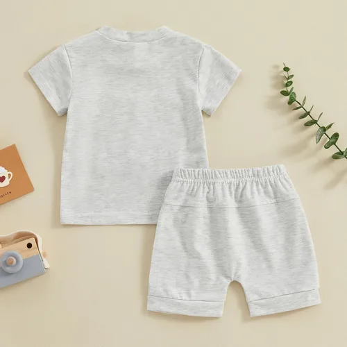Vista 9 de YINGISFITM Conjunto de pantalones cortos de verano a juego para hermanahermanohermanohermanohermano