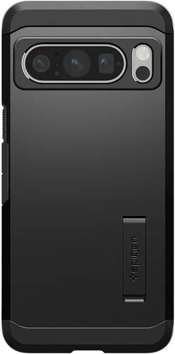 Vista 4 de Spigen Tough Armor diseñada para Pixel 8 Pro Case (2023) [Soporte de apoyo] [Protección de grado militar] - Negro