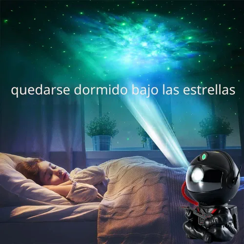 Vista 4 de SHJQJJLBCQ Proyector de galaxia, proyector de estrellas de astronauta, luz nocturna para niños, para dormitorio, sala de juegos para adultos, techo