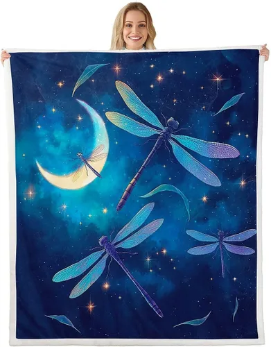Vista 18 de Erosebridal Rooster Fleece Throw Blanket 40"x50" for Bedroom Living Rooms Sofa Couch,Chicken Farmhouse Sherpa Blanket,Wildflower Fuzzy Plush