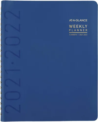 Vista 9 de Agenda académica semanal y mensual 2021-2022, AT-A-GLANCE, 8-1/4 x 11 pulgadas, grande, para profesor, estudiante, contemporánea, grafito (70957X45)