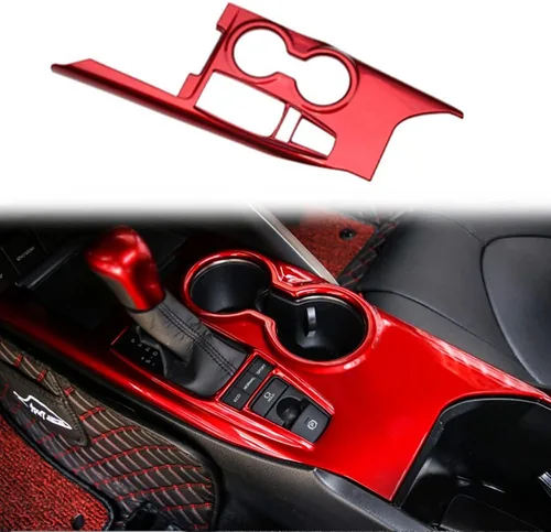 Vista 6 de Rifoda Para Toyota Camry 2018, 2019, 2020, 2021, 2022, accesorios de ABS, cubierta de panel de palanca de cambios de consola central, ajuste