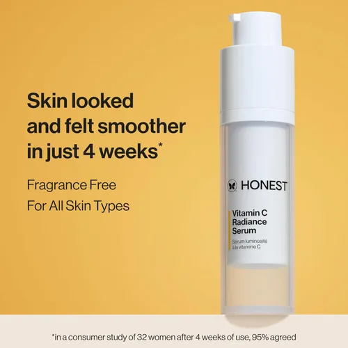 Vista 3 de Honest Beauty Crema hidratante de hidrogel + suero iluminador de vitamina C Suave para pieles sensibles, sin fragancia, vegano 1.7 fl oz, 1 fl oz