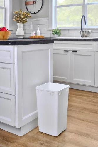 Vista 2 de Rev-A-Shelf RV-1024-52 - Recipiente de cocina de recambio de 27 cuartos de galón, plástico, blanco