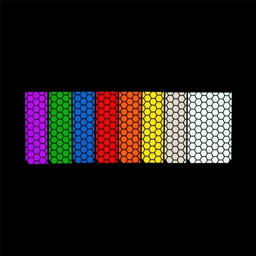 Vista 4 de RydeSafe Adhesivos reflectantes - Kit hexagonal - Grande