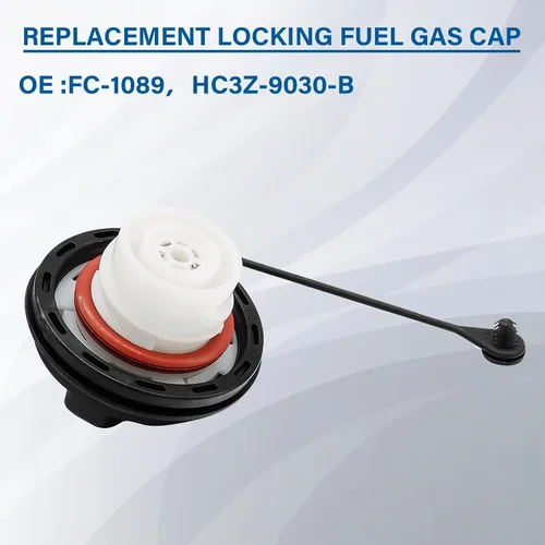 Vista 3 de Tapa de Gasolina, Tapa de Combustible de Repuesto HC3Z-9030-B, FC1089 Para 2004-2018 Ford F150 F250 F-350 F-450 F-550, 2004-2011 Mercury, 2005-2015