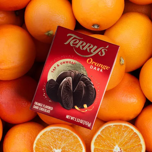 Vista 4 de Terry's Naranjas de chocolate oscuro – Paquete de 12 – Cada naranja 5.11 oz – Holiday Classic Dark Chocolate Orange