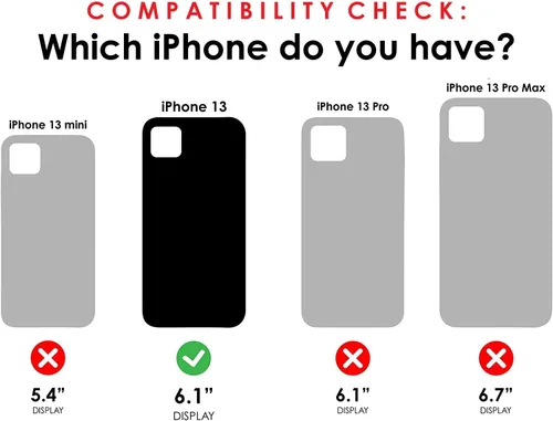 Vista 3 de BELTRON Funda con clip para cinturón para iPhone 14, iPhone 13, funda híbrida delgada de protección completa y funda de clip de cinturón giratoria