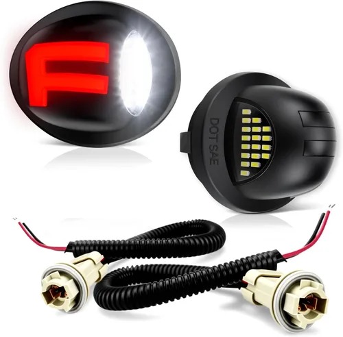 Vista 8 de D-Lumina Conjunto de luces LED para matrícula compatible con camioneta F150 F250 F350 F450 F550 Superduty Ranger Explorer Bronco Excursion