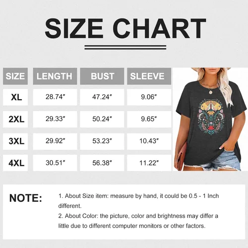 Vista 7 de Camiseta de manga corta con diseño de margaritas para mujer, diseño de girasol, talla grande