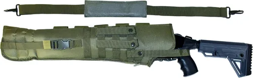 Vista 3 de TRINITY - Funda táctica de 25 pulgadas de largo, color verde para Mossberg Shockwave - Pump Action Hunting Tactical Molle Funda acolchada suave