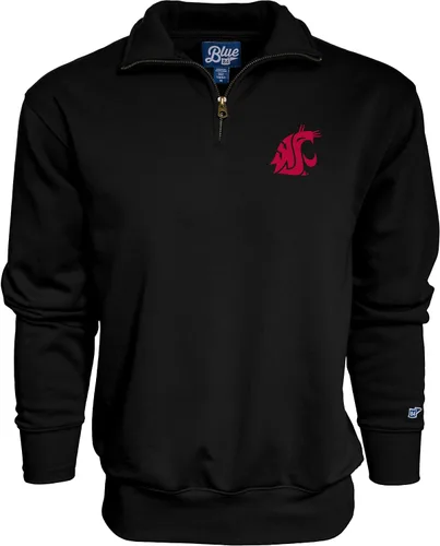 Vista 69 de Blue 84 Sudadera con cremallera de un cuarto para hombre de la NCAA