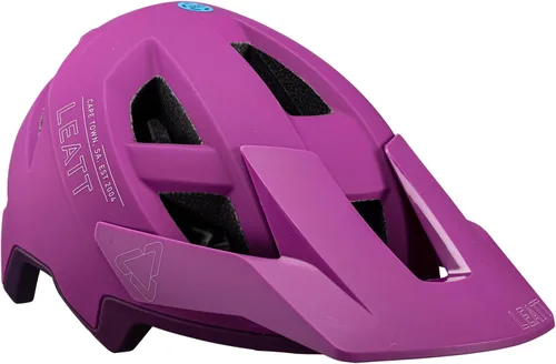 Vista 11 de Leatt Casco MTB AllMtn 2.0 Hebilla magnética Fidlock y visera Blanco crema