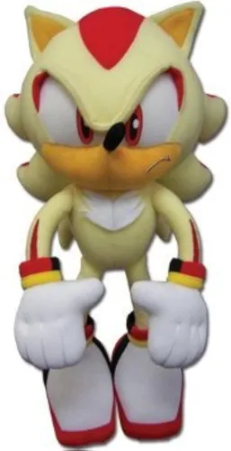 Vista 2 de GE Animation Great Eastern GE-52631 Sonic The Hedgehog Super Shadow Peluche con relleno de felpa, 12 pulgadas