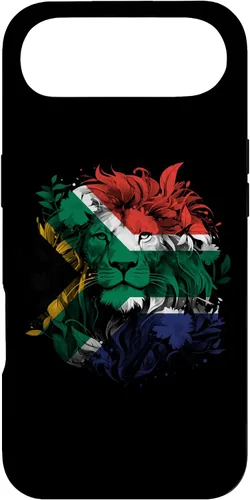 Vista 27 de South African Flag Vintage Lion South Africa Pride Leeu Case for iPhone 17