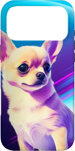 Vista 22 de Chihuahua Dog Retro Rainbow para Chihuahua Dog Lovers Case para iPhone 17