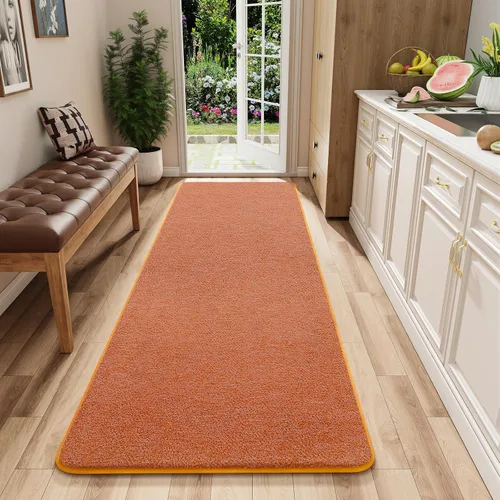 Vista 47 de AROGAN Alfombra Shag de Pasillo de 2 x 4 pies para pasillos, alfombras lavables con espuma viscoelástica para dormitorio, entrada