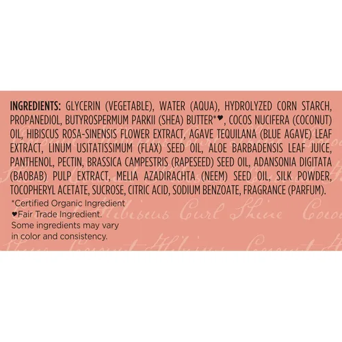 Vista 8 de Soufflé de gel rizador de coco e hibisco de Shea Moisture 12oz Para cabello grueso y rizado: define rizos, hidrata las hebras y ofrece una
