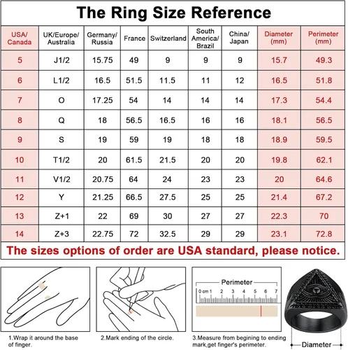 Vista 6 de FaithHeart Anillo de ojo de Dios para hombres y mujeres, acero inoxidable, chapado en oro de 18 quilates, anillos personalizados, Acero inoxidable