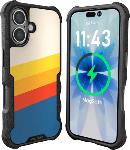 Vista 109 de Smartish Funda para iPhone 12 Pro Max Armor - Gripzilla [resistente + protectora] Funda de agarre delgada y resistente - Black Tie Affair