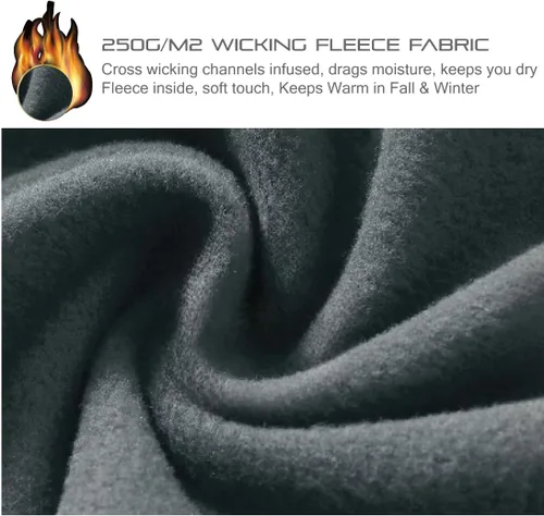 Vista 5 de CEROTIPOLAR Medias térmicas de forro polar, baberos, pantalones de ciclismo para otoño e invierno frío