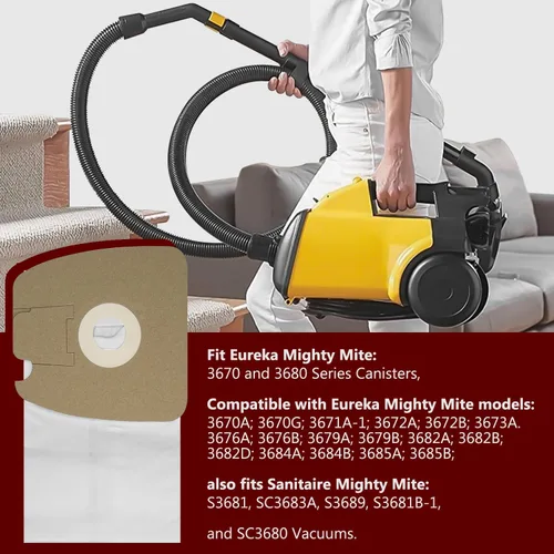 Vista 2 de MaxLLTo Paquete de 10 bolsas de repuesto para aspiradoras Sanitaire SC3683 S3689 S3681
