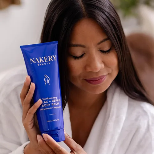 Vista 8 de Nakery Beauty SkinRecovery Relax + Repair - Bálsamo corporal, loción para dormir de melatonina de magnesio con retinol + SepiLift, crema reafirmante