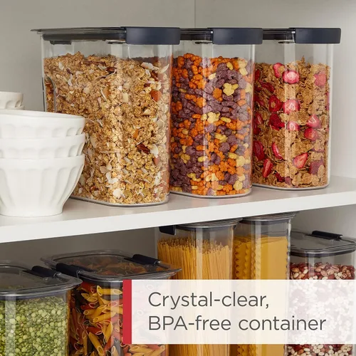 Vista 7 de Rubbermaid Brilliance - Recipientes de almacenamiento de alimentos (14 piezas) + recipiente para cereales