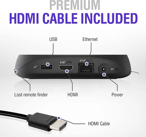 Vista 3 de Ultra Media Max Player - Cámara 4K Pinhole - Medios funcionales reproducidos con sistema de cámara de seguridad integrado para grabar actividad